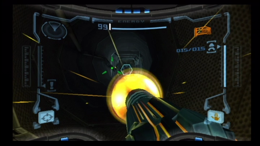 Metroid Prime Trilogy (Wii) screenshot: Your charged blast, for example, uses the original effect and has not been updated.