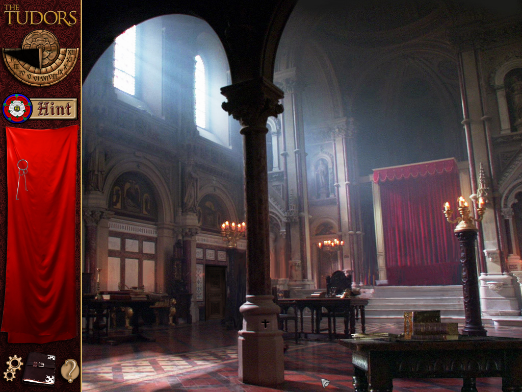The Tudors (Windows) screenshot: Main hall