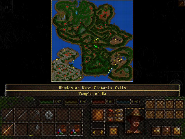Dark Secrets of Africa (Windows) screenshot: The map is pretty useful in this game.