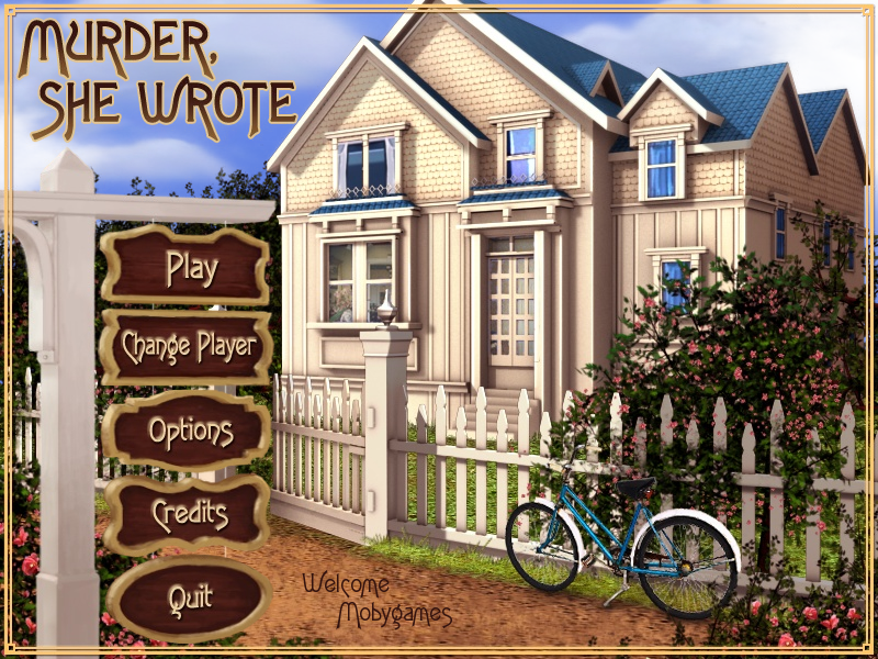 Murder, She Wrote (Windows) screenshot: Main menu