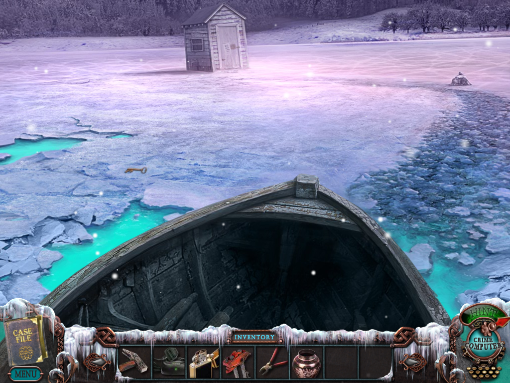Mystery Case Files: Dire Grove (Collector's Edition) (Windows) screenshot: Inside the boat