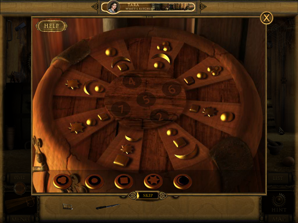 The Dark Hills of Cherai (Windows) screenshot: Barrel puzzle