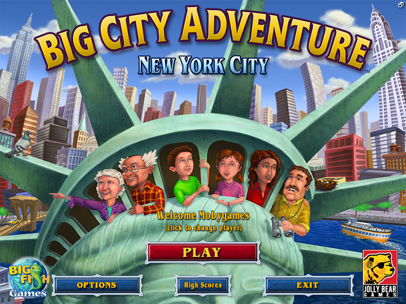 Big City Adventure: New York City (Windows) screenshot: Main menu