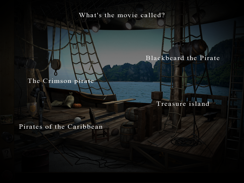 Hollywood: The Director's Cut (Windows) screenshot: Question about the title of the movie