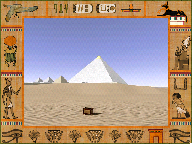 Nile: An Ancient Egyptian Quest (Windows) screenshot: Temples in The Old Kingdom