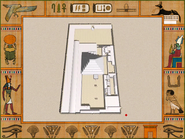 Nile: An Ancient Egyptian Quest (Windows) screenshot: Overview Saqqara