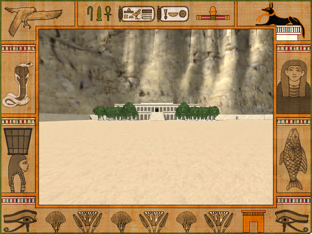 Nile: An Ancient Egyptian Quest (Windows) screenshot: Temple in The Middle Kingdom