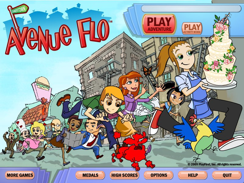 Avenue Flo (Windows) screenshot: Main menu