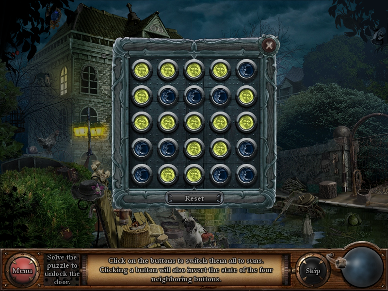 The Return of Monte Cristo (Windows) screenshot: Buttons puzzle