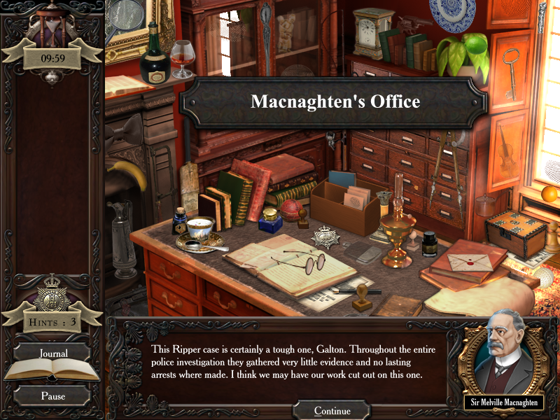 Real Crimes: Jack the Ripper (Windows) screenshot: Game start