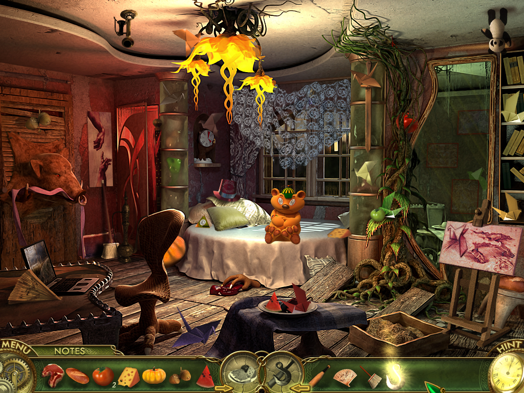 The Otherside: Realm of Eons (Windows) screenshot: Bedroom from the other dimension