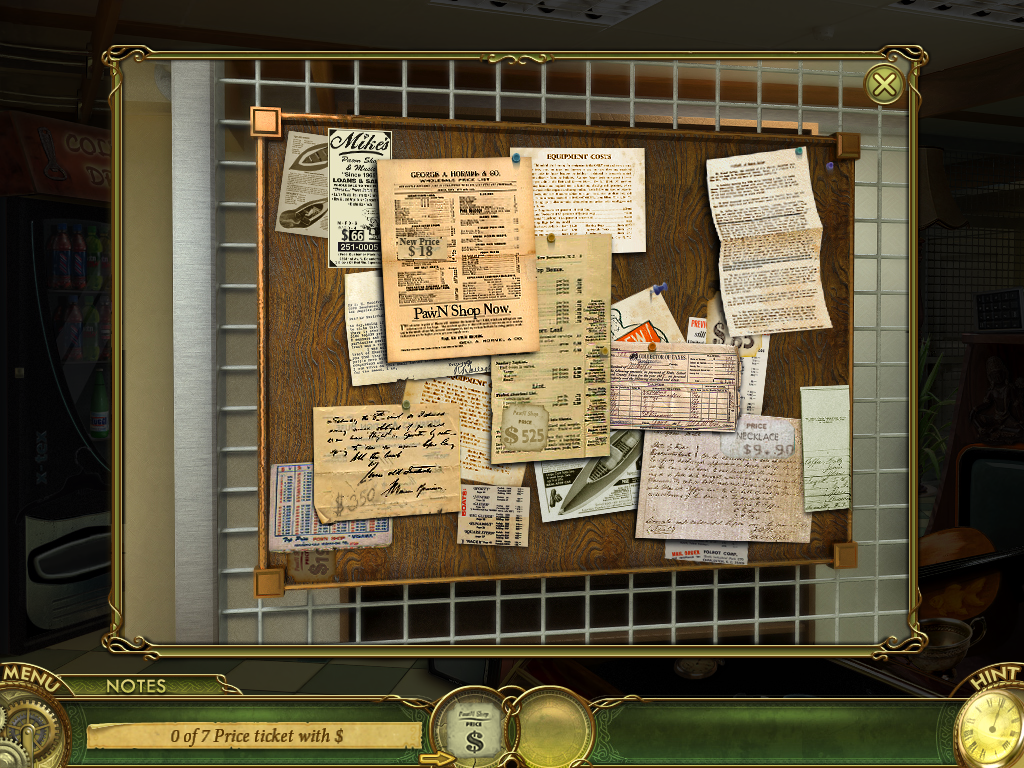The Otherside: Realm of Eons (Windows) screenshot: Notice board