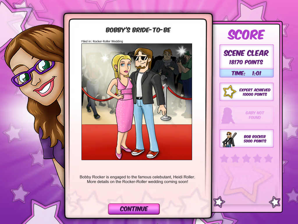 Gotcha: Celebrity Secrets (Windows) screenshot: Bobby Rocker and Heidi Roller
