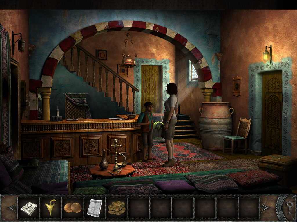 Chronicles of Mystery: The Tree of Life (Windows) screenshot: Cairo - Hotel with Ali
