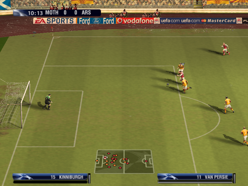 UEFA Champions League 2006-2007 (Windows) screenshot: Good chance to score here