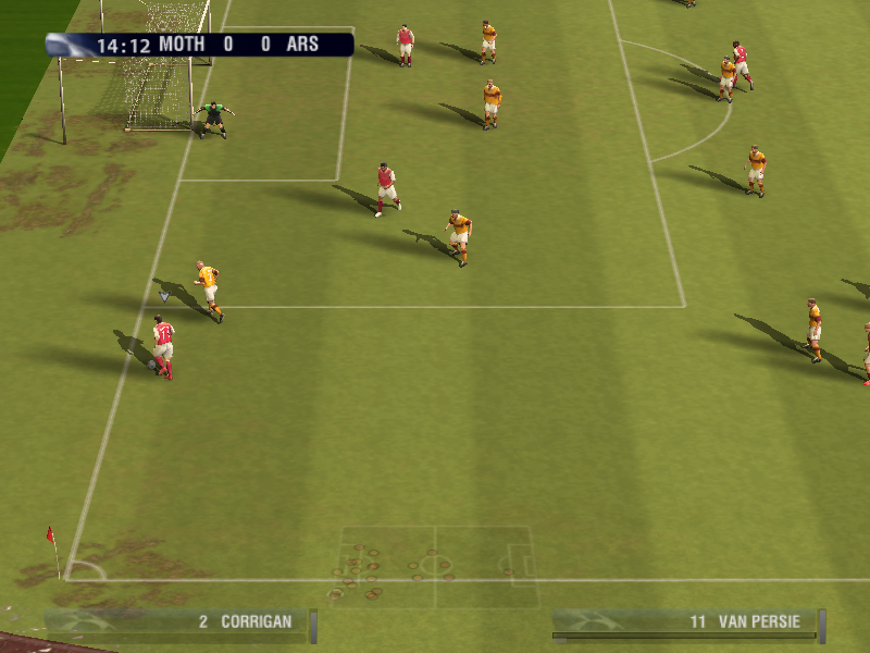 UEFA Champions League 2006-2007 (Windows) screenshot: Need to get the crossing in here