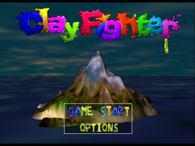 Clay Fighter 63 1/3 (Nintendo 64) screenshot: Title