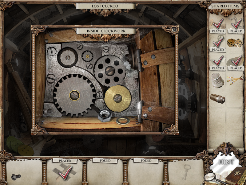 The Mirror Mysteries (Windows) screenshot: Clockwork mechanism