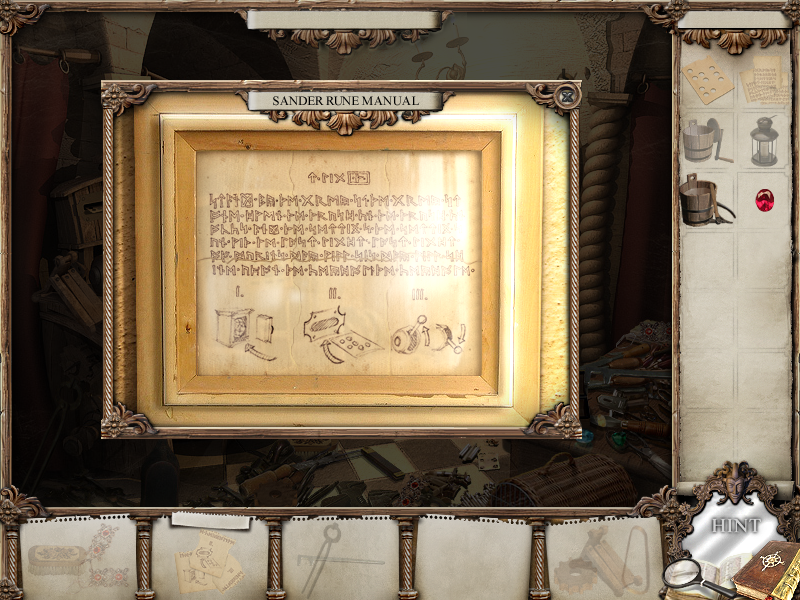 The Mirror Mysteries (Windows) screenshot: Rune manual