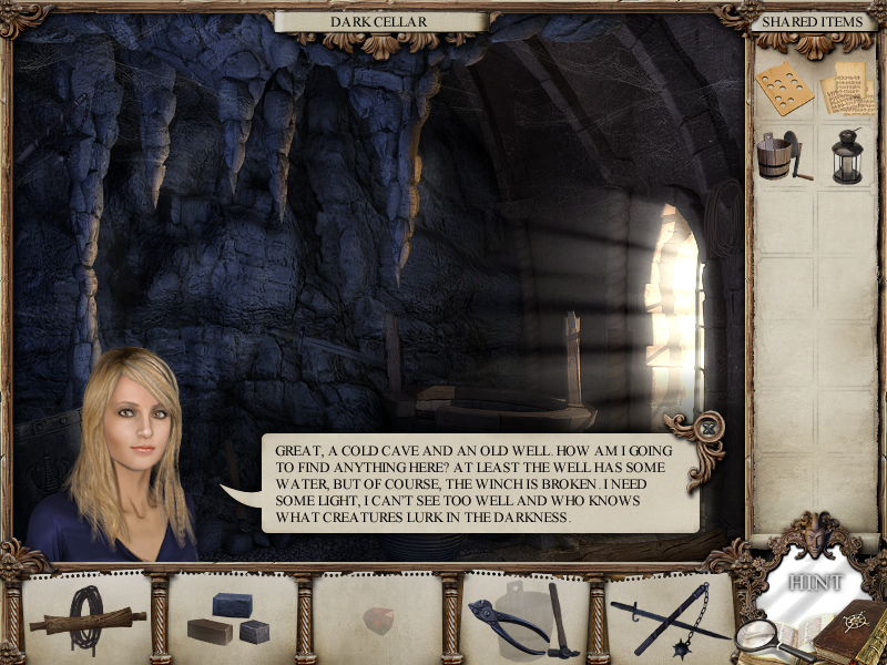 The Mirror Mysteries (Windows) screenshot: Dark cellar