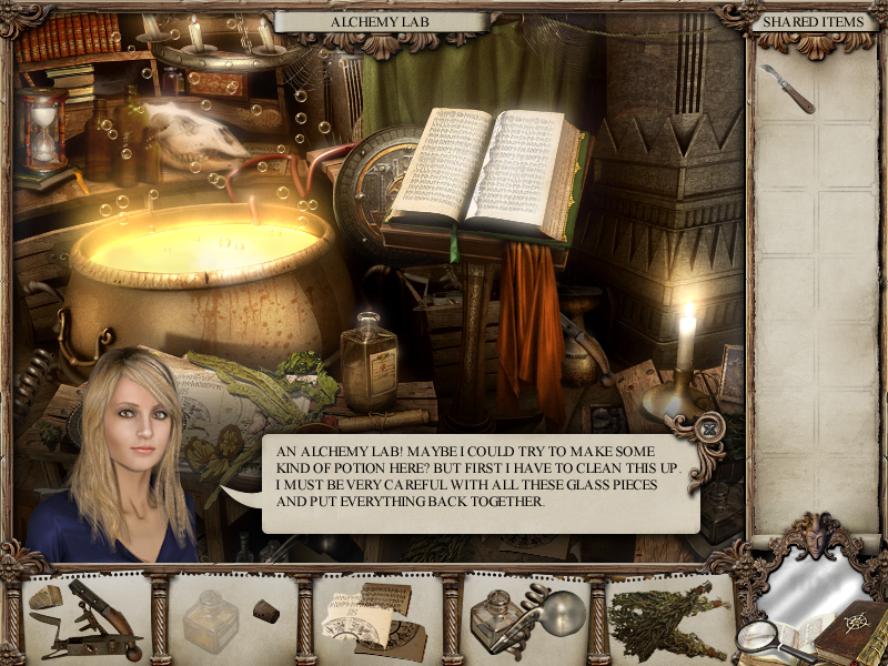 The Mirror Mysteries (Windows) screenshot: Alchemy lab