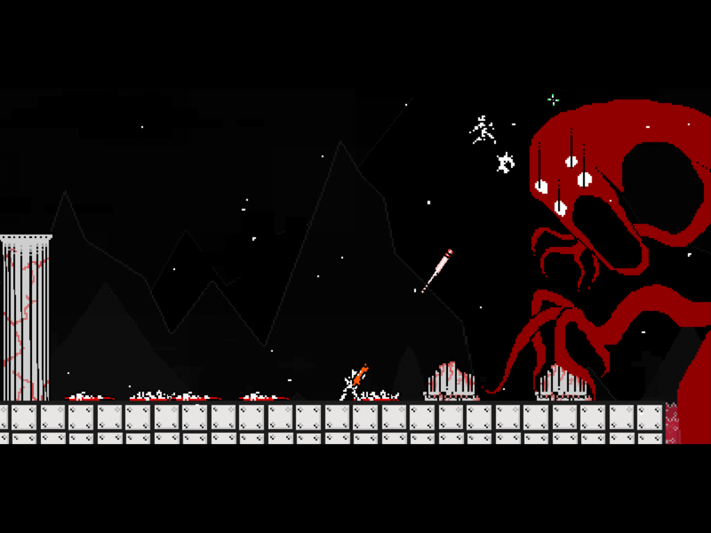 All of Our Friends are Dead (Windows) screenshot: Fighting a large monster