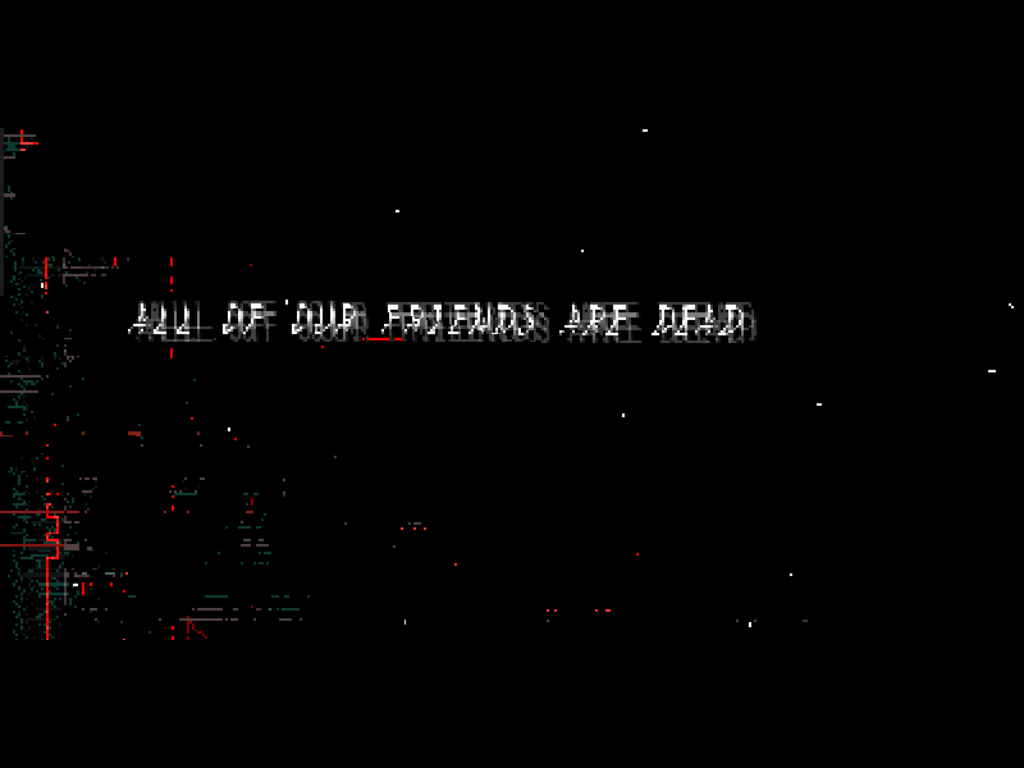 All of Our Friends are Dead (Windows) screenshot: Title screen