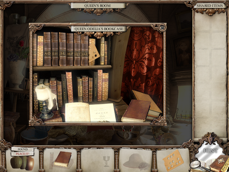 The Mirror Mysteries (Windows) screenshot: Bookshelf