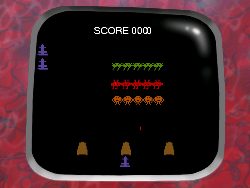 U.F.O.s (Windows) screenshot: Space invaders (arcade sequence)