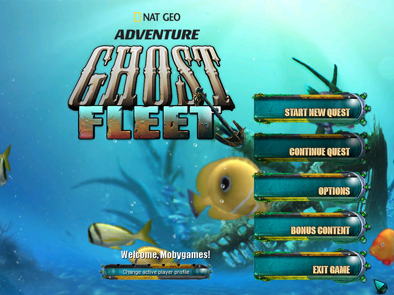 Nat Geo Adventure: Ghost Fleet (Windows) screenshot: Main menu