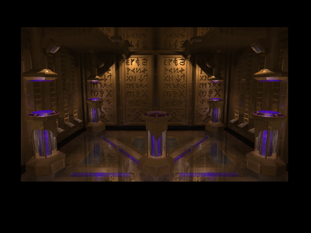 Secrets of the Luxor (Windows 3.x) screenshot: Hologram room