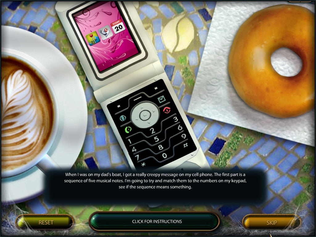 3 Cards to Dead Time (Windows) screenshot: Cell phone