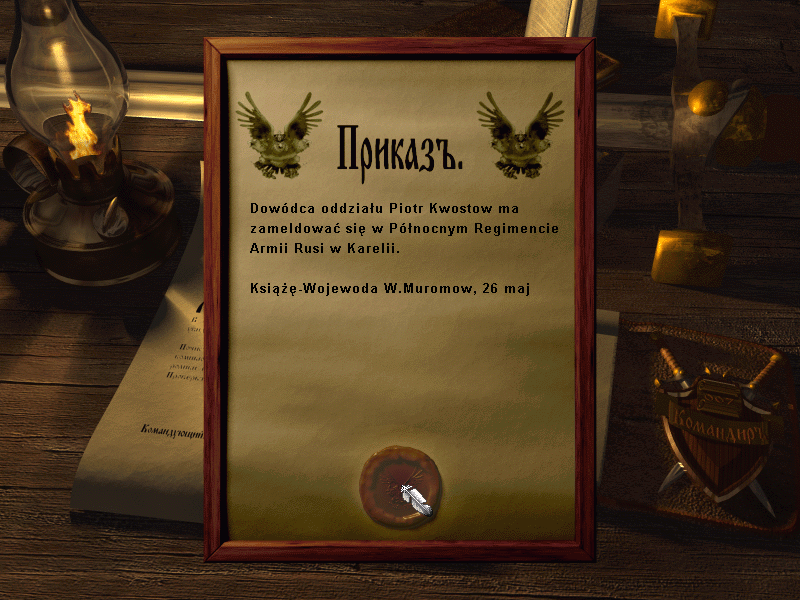 Aztec Wars (Windows) screenshot: With some orders for flavor... (Polish)