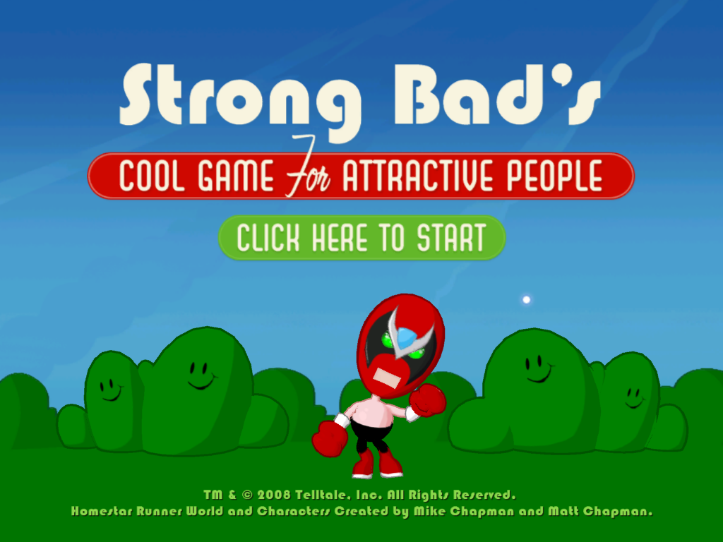 Strong Bad's Cool Game for Attractive People: Episode 5 - 8-Bit Is Enough (Windows) screenshot: Title screen