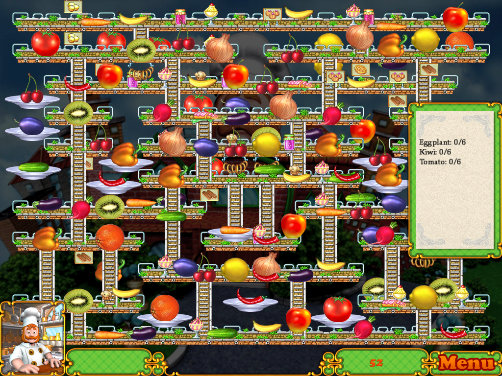 BurgerTime Deluxe (Windows) screenshot: Hidden object mini-game