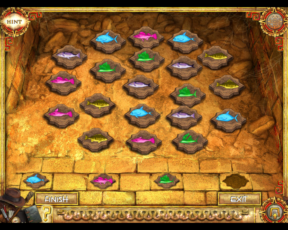 Joan Jade and the Gates of Xibalba (Windows) screenshot: Finding pairs of identical fossils.