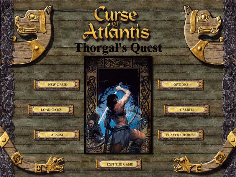 Curse of Atlantis: Thorgal's Quest (Windows) screenshot: Main menu