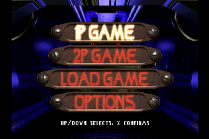 Loaded (PlayStation) screenshot: Main menu.
