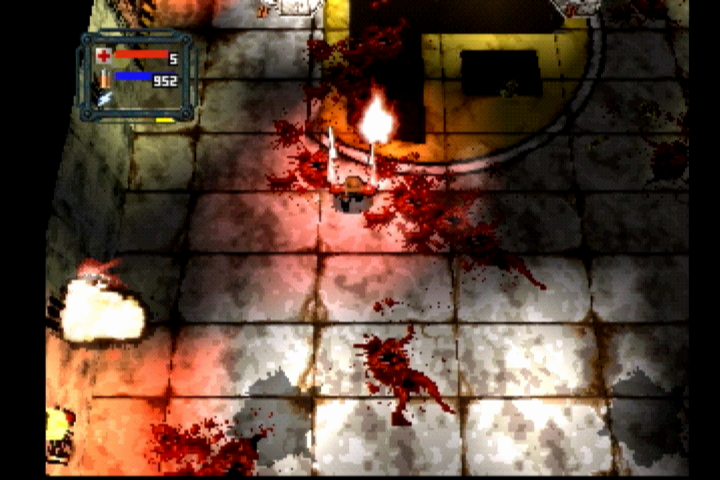 Loaded (PlayStation) screenshot: Bloody violent action.