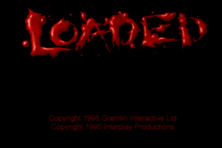 Loaded (PlayStation) screenshot: Title screen.
