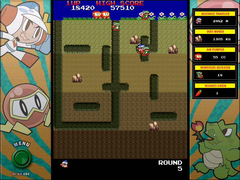 Screenshot of Namco All-Stars: Pac-Man and Dig Dug (Windows, 2009 ...