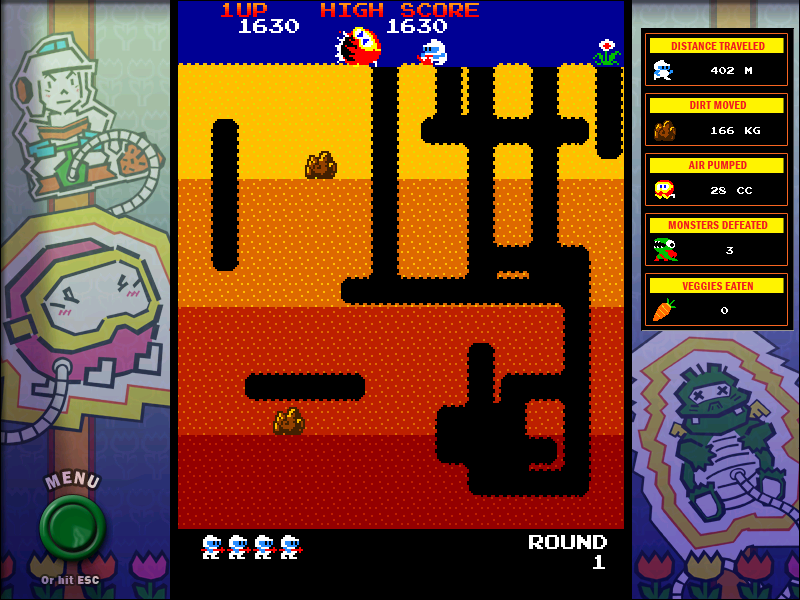 Screenshot of Namco All-Stars: Pac-Man and Dig Dug (Windows, 2009 ...