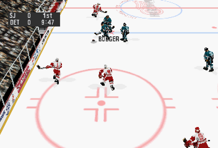 NHL 98 (SEGA Saturn) screenshot: Frosty action