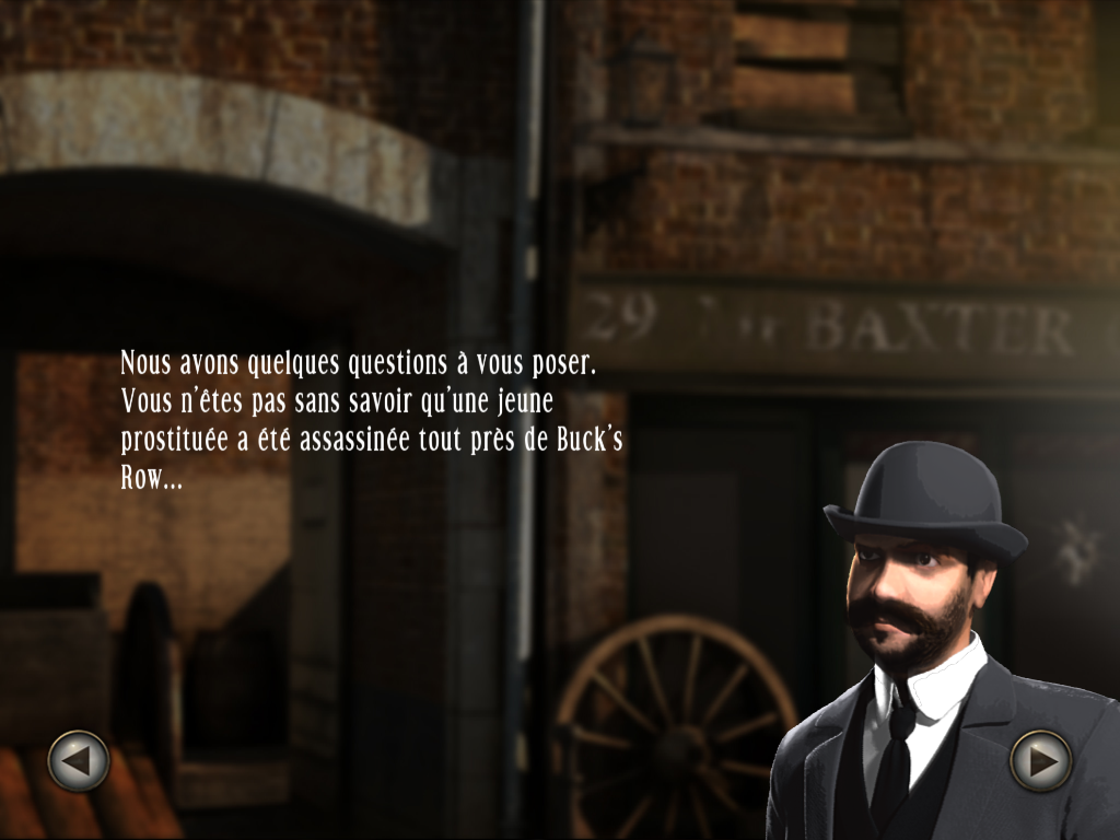 Jack the Ripper: Letters from Hell (Windows) screenshot: Inspector Abberline