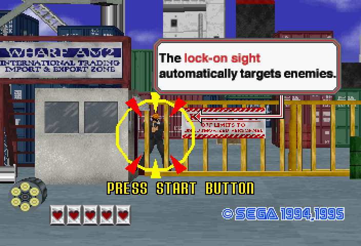 Virtua Cop (SEGA Saturn) screenshot: Game Instructions