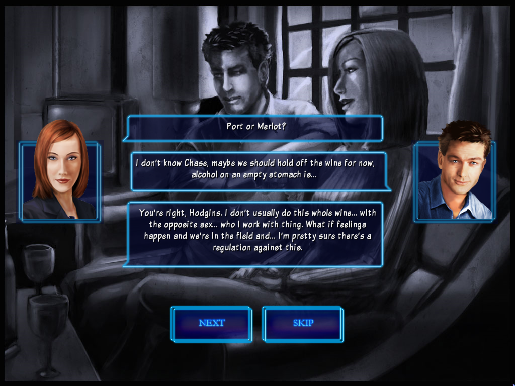 Masters of Mystery: Blood of Betrayal (Windows) screenshot: Dialogue