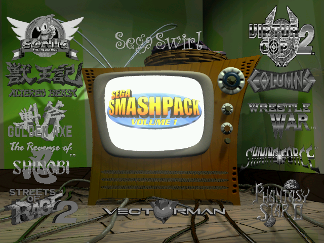 Sega Smash Pack: Volume 1 (Dreamcast) screenshot: Game Selection