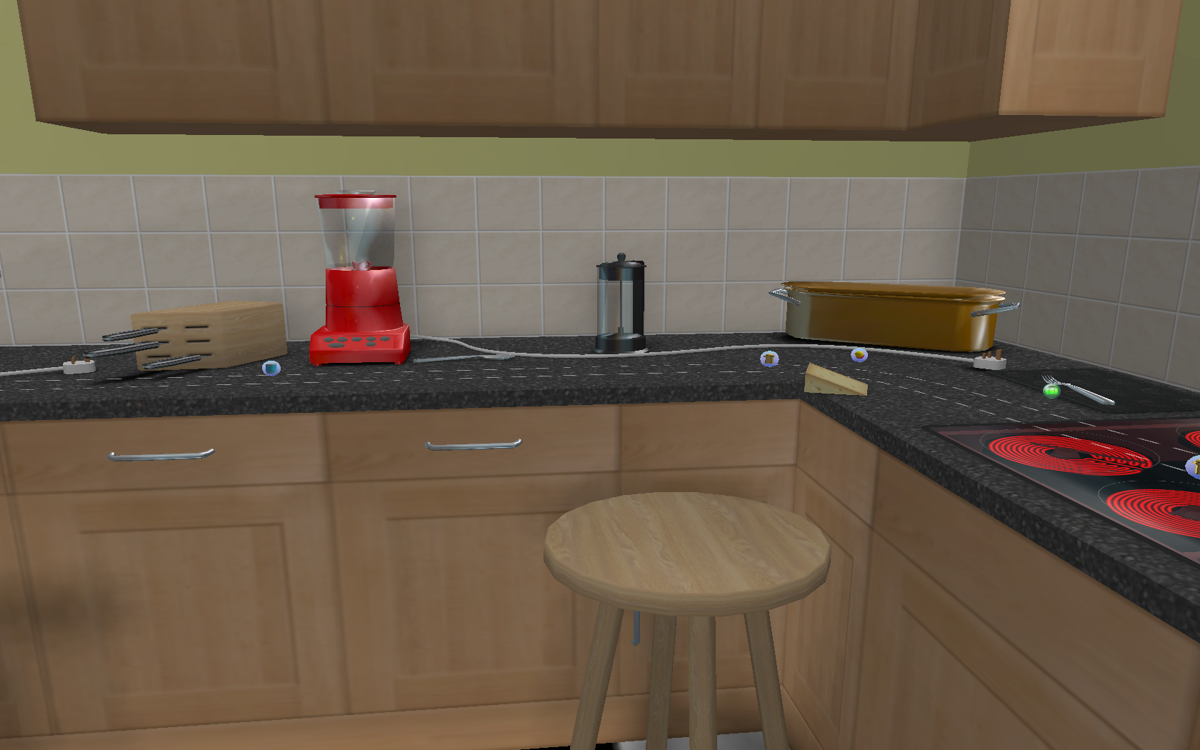 Micro Machines V4 (Windows) screenshot: kitchen