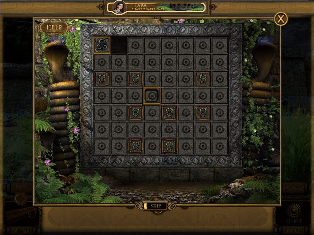The Dark Hills of Cherai (Windows) screenshot: Sliding-tiles puzzle
