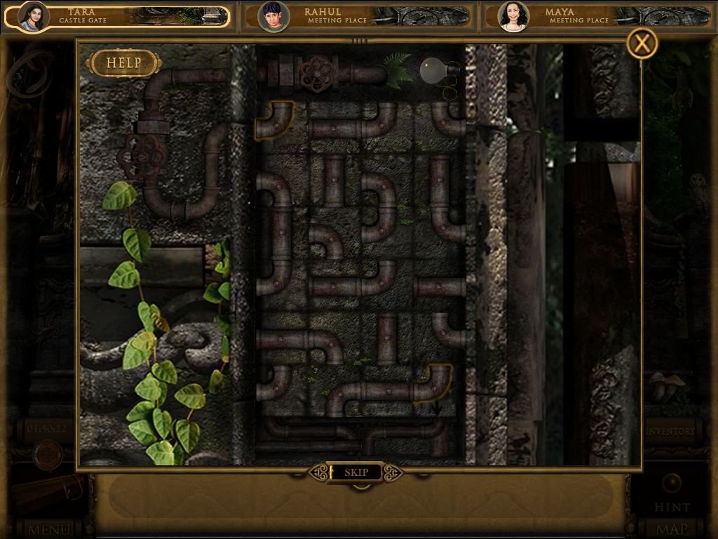 The Dark Hills of Cherai (Windows) screenshot: Pipe Dream implementation